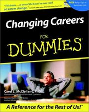 Cover of: Changing Careers for Dummies by Carol L. McClelland