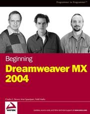 Cover of: Beginning Dreamweaver MX 2004