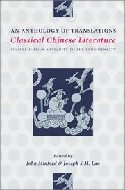 Cover of: Classical Chinese Literature by 