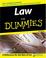 Cover of: Law for dummies