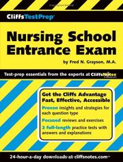 Cover of: Nursing School Entrance Exam (CliffsTestPrep)