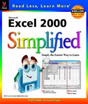 Cover of: Microsoft Excel 2000 simplified. by Ruth Maran