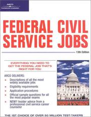 Cover of: Federal Civil Service Jobs, 13/e (Federal Civil Service Jobs, 13th ed)