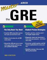 Cover of: Master the Gre Cat 2001 (Master the Gre, 2001)
