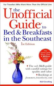 Cover of: The Unofficial Guide to Bed & Breakfasts in the Southeast
