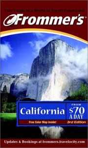 Cover of: Frommer's California From $70 A Day