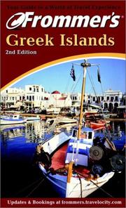 Cover of: Frommer's Greek Islands by Sherry Marker