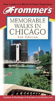 Cover of: Frommer's Memorable Walks in Chicago