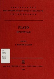 Cover of: Platonis Epistulae by Πλάτων
