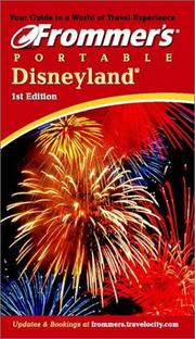 Cover of: Frommer's Portable Disneyland by Stephanie Avnet Yates