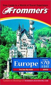 Cover of: Frommer's 2002 Europe from $70 a Day (Frommer's Europe from $... a Day, 2002) by Reid Bramblett