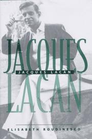 Cover of: Jacques Lacan by Élisabeth Roudinesco