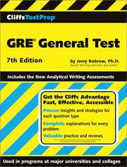 Cover of: GRE general test