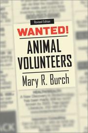Cover of: Wanted: Animal Volunteers
