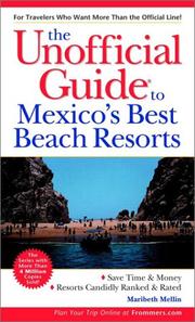 Cover of: The Unofficial Guide to Mexico's Beach Resorts by Maribeth Mellin