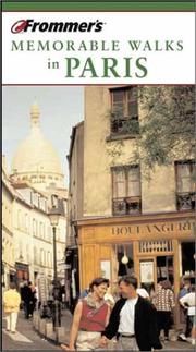 Cover of: Frommer's(r) Memorable Walks in Paris