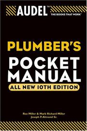 Cover of: Audel plumber's pocket manual by Rex Miller
