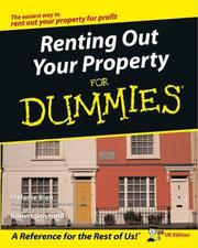 Cover of: Renting Out Your Property for Dummies (For Dummies)