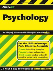 Cover of: CliffsAP psychology: an American BookWorks Corporation project