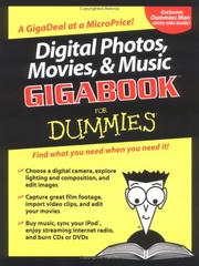 Cover of Digital Photos, Movies, and Music Gigabookfor Dummies