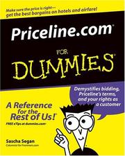 Priceline.com For Dummies by Sascha Segan