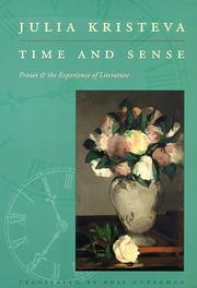 Cover of: Time and Sense