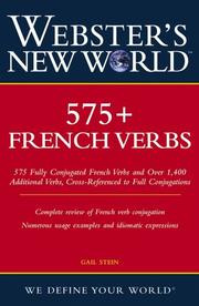 Cover of: Webster's New World 575+ French Verbs (Webster's New World)
