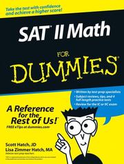 Cover of: SAT II math for dummies by Lisa Zimmer Hatch