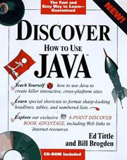 Cover of: Discover Java