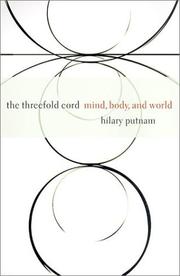 Cover of: The Threefold Cord by Hilary Putnam, Hilary Putnam