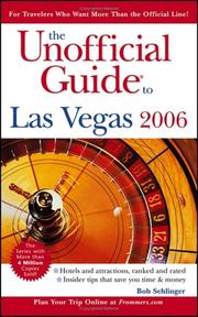 Cover of: The Unofficial Guide to Las Vegas 2006 (Unofficial Guides)