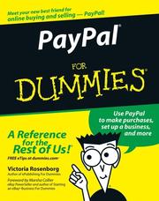 Cover of: Paypal for dummies by Victoria Rosenborg