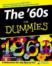 The '60s for dummies by Brian Cassity, Maxine Levaren