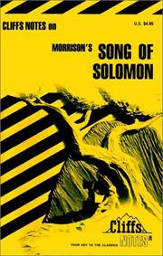 Cover of: Song of Solomon notes by Durthy Washington