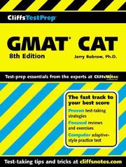 Cover of: GMAT CAT (computer-adaptive graduate management admission test)