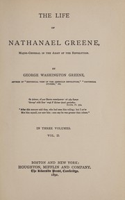 Cover of: The life of Nathanael Greene