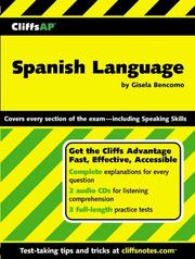 Cover of: CliffsAP Spanish language