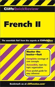 Cover of: CliffsQuickReview French II by Gail Stein