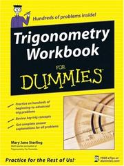 Cover of: Trigonometry workbook for dummies by Mary Jane Sterling, Mary Jane Sterling