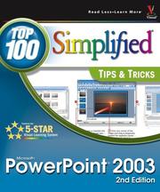 Cover of: PowerPoint 2003: Top 100 Simplified Tips & Tricks (Top 100 Simplified Tips & Tricks)