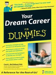 Cover of: Your Dream Career For Dummies