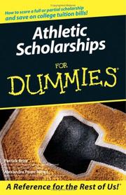 Cover of: Athletic Scholarships For Dummies (For Dummies (Sports & Hobbies)) by Pat Britz, Alexandra Powe Allred