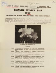 Cover of: Gigantic winter sale, 1957: fine cattleya and vanda hybrids from time-tested parents