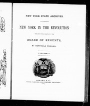Cover of: New York in the revolution by Berthold Fernow