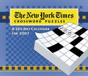 Cover of: The New York Times Crossword Puzzles 2007 Calendar: Large Cube