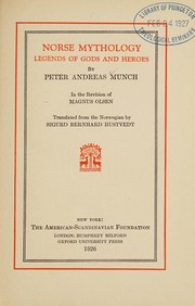 Cover of: Norse mythology: legends of gods and heroes