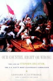 Cover of: Our Country, Right or Wrong by Leonard F. Guttridge