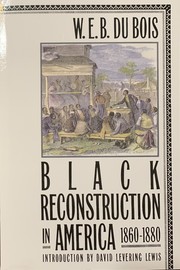 Cover of: Black Reconstruction in America, 1860-1880 by 
