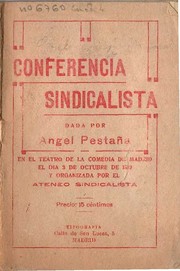 Cover of: Conferencia sindicalista
