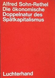 Cover of: Die ökonomische Doppelnatur des Spätkapitalismus